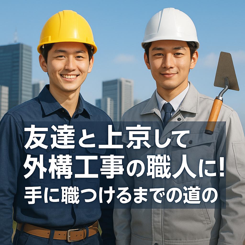友達と上京して外構工事の職人に！手に職つけるまでの道のり