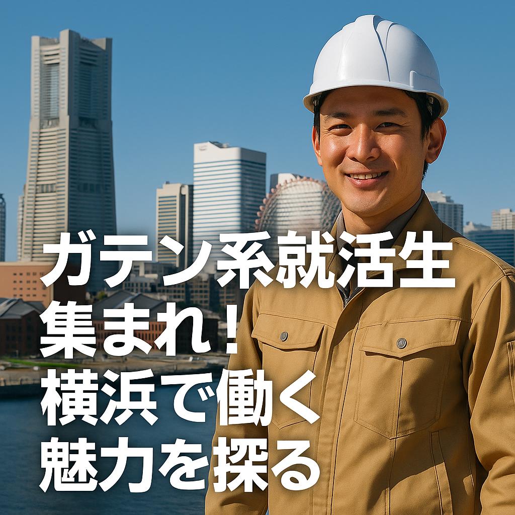 ガテン系就活生集まれ！横浜で働く魅力を探る