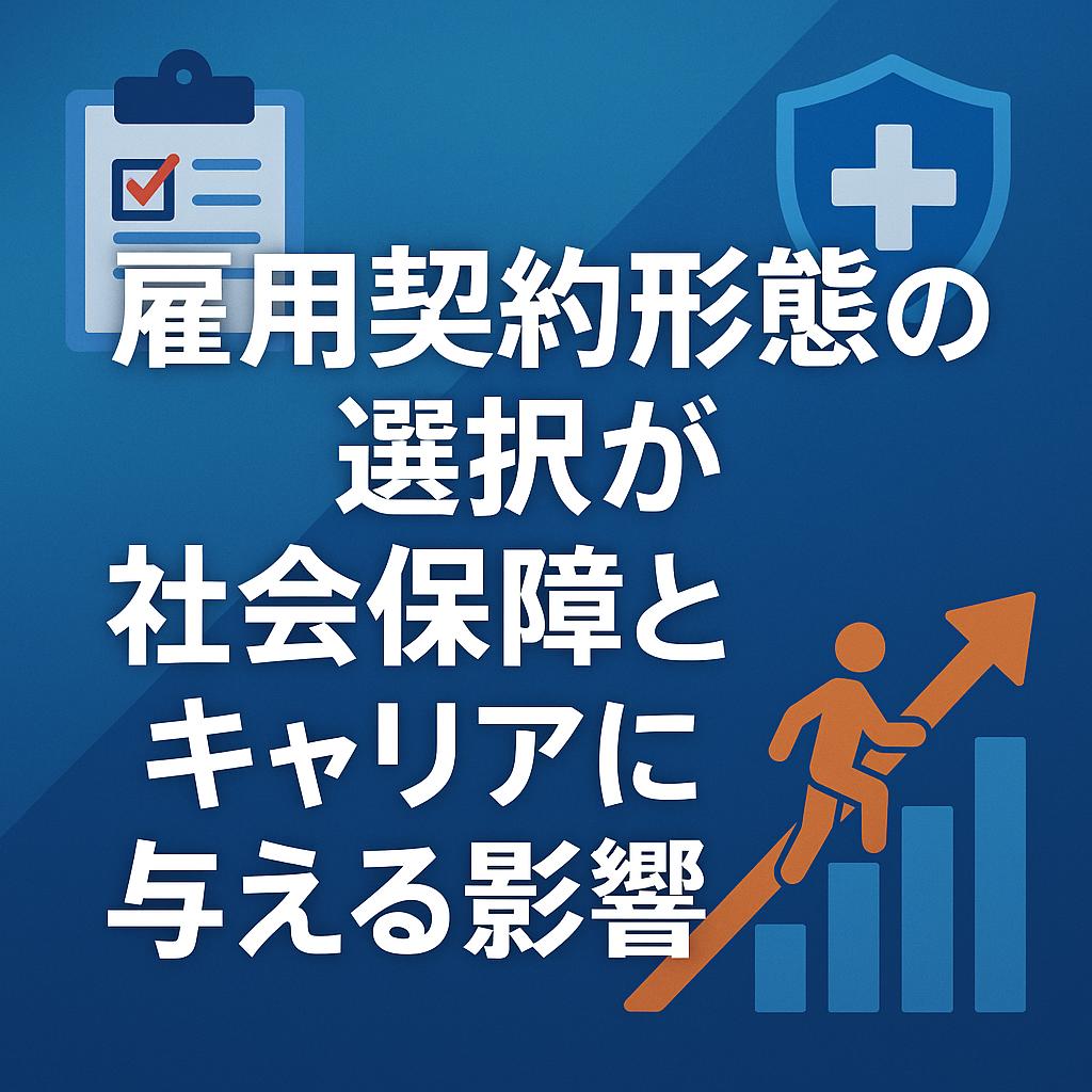 雇用契約形態の選択が社会保障とキャリアに与える影響