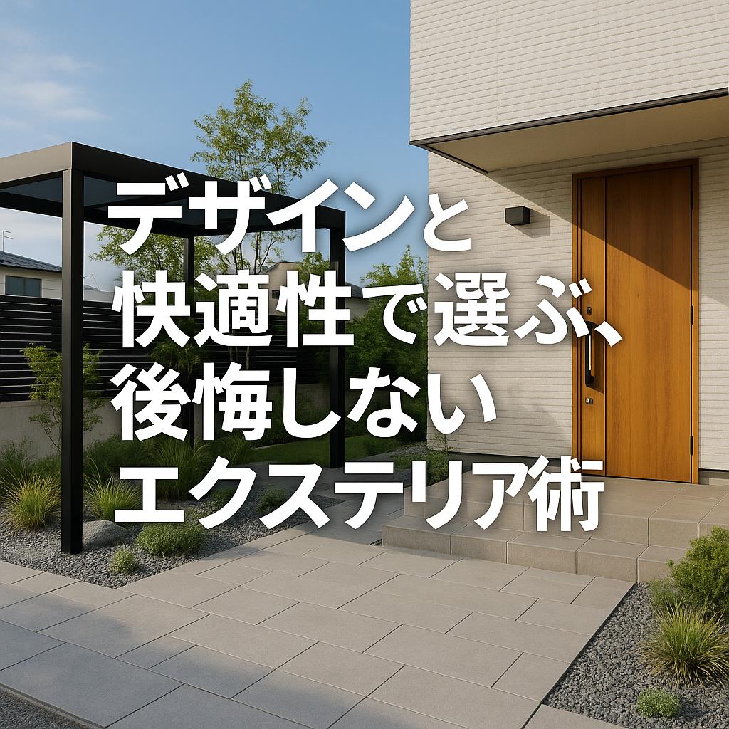 デザインと快適性で選ぶ、後悔しないエクステリア術