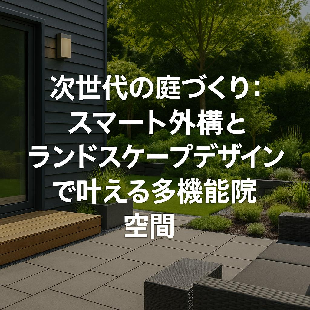 次世代の庭づくり：スマート外構とランドスケープデザインで叶える多機能空間