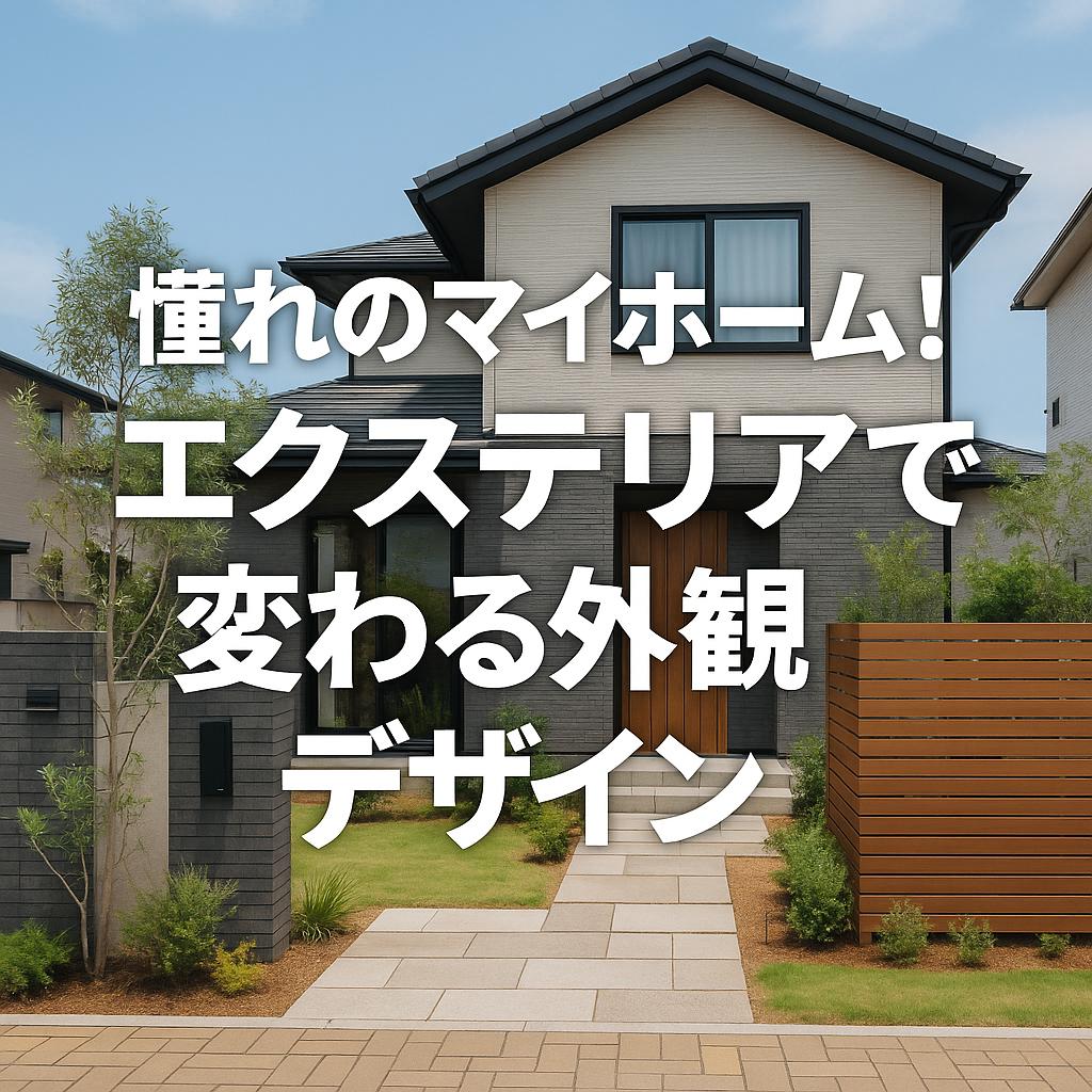 憧れのマイホーム!エクステリアで変わる外観デザイン