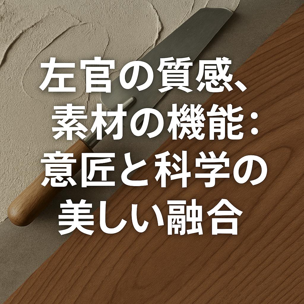 左官の質感、素材の機能：意匠と科学の美しい融合