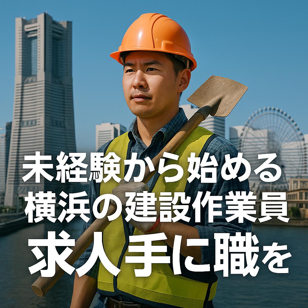 未経験から始める横浜の建設作業員求人！手に職を