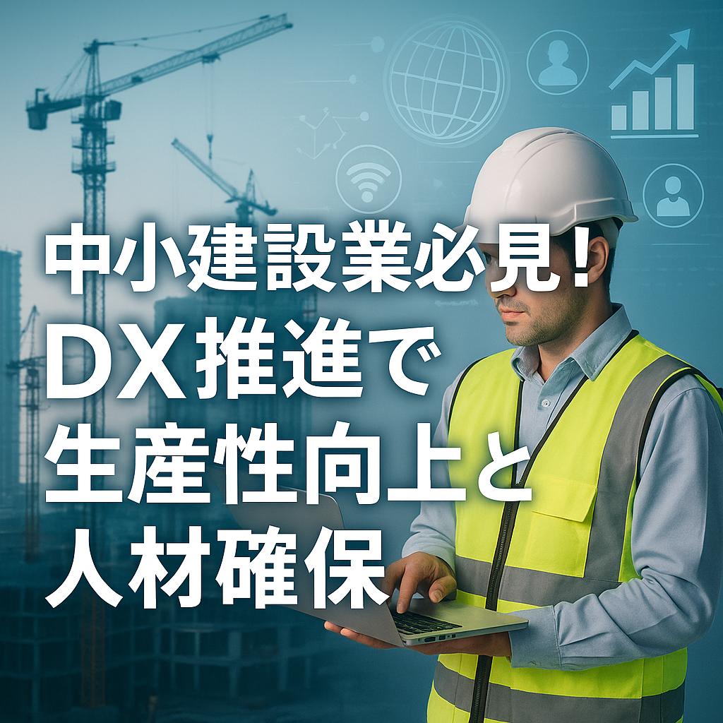 中小建設業必見！DX推進で生産性向上と人材確保