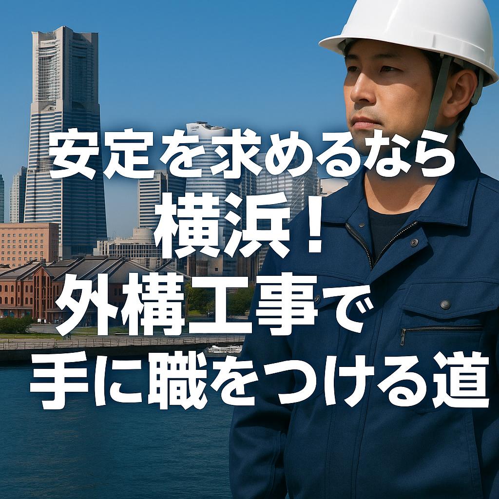 安定を求めるなら横浜！外構工事で手に職をつける道