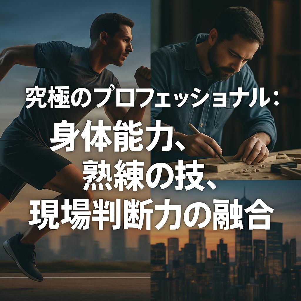 究極のプロフェッショナル:身体能力、熟練の技、現場判断力の融合