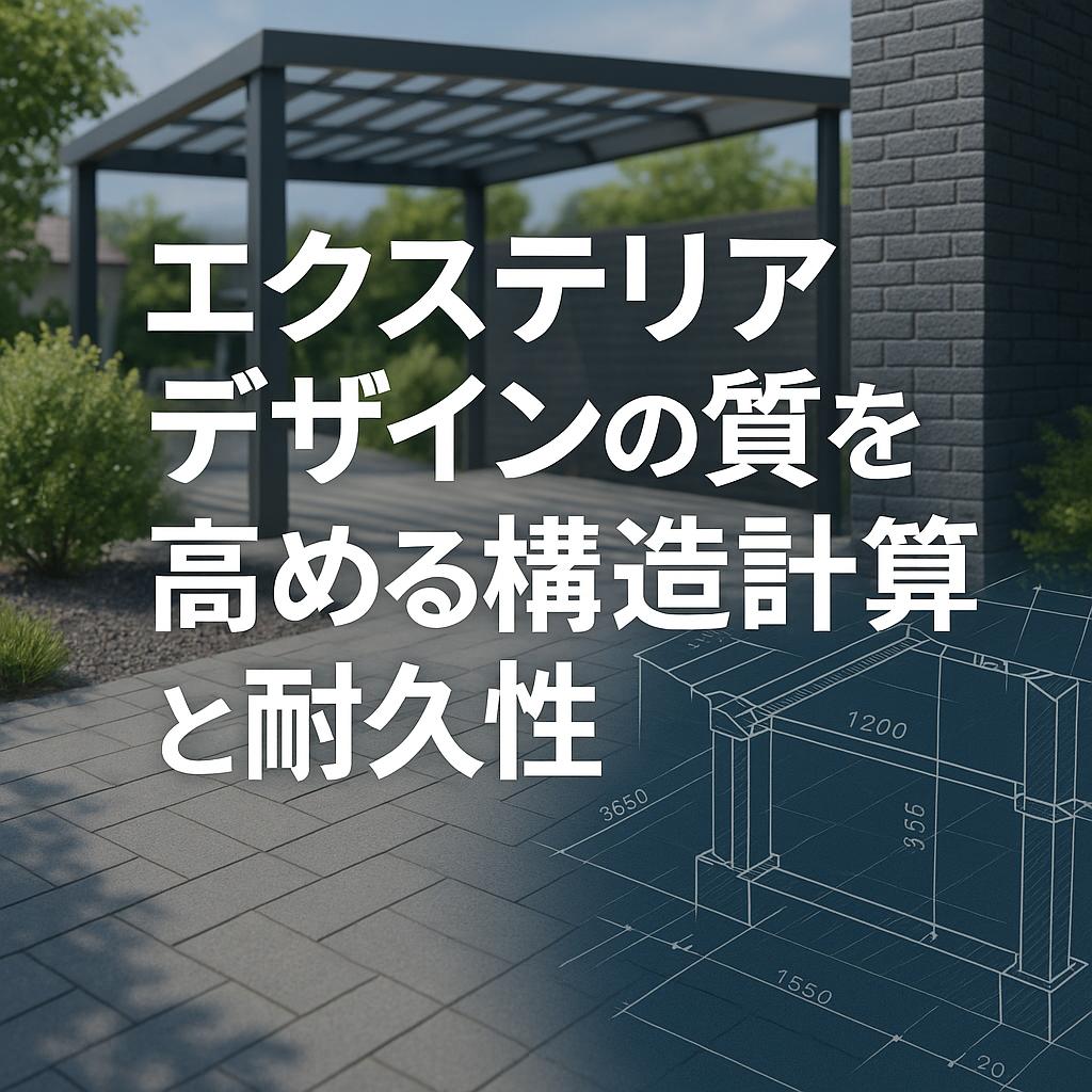 エクステリアデザインの質を高める構造計算と耐久性