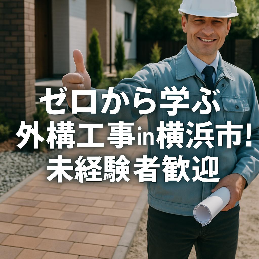 ゼロから学ぶ外構工事in横浜市!未経験者歓迎