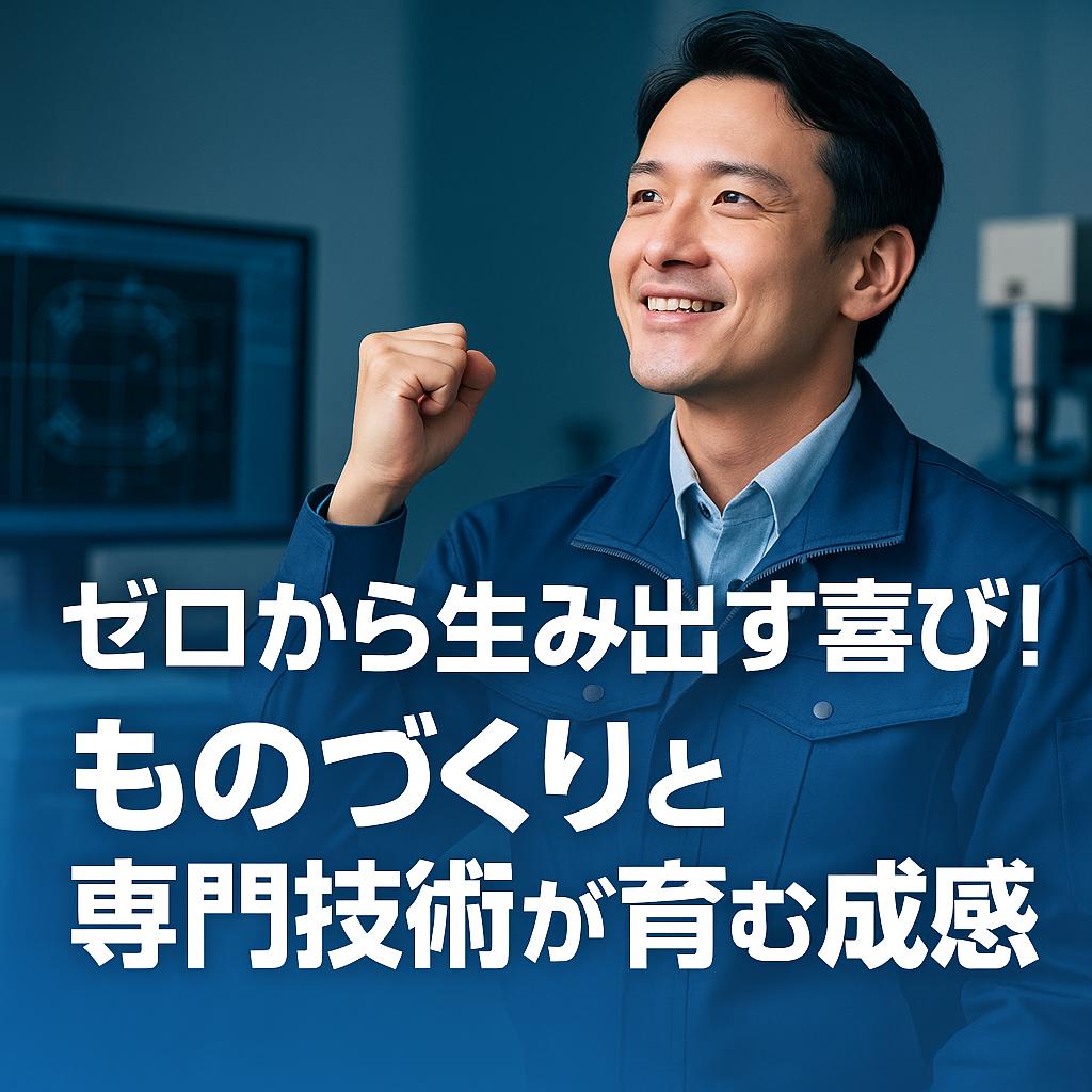 ゼロから生み出す喜び！ものづくりと専門技術が育む達成感