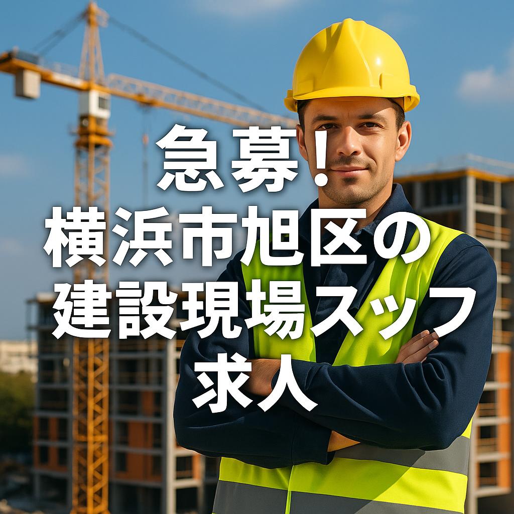 急募！横浜市旭区の建設現場スタッフ求人