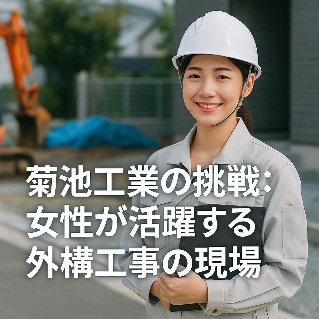 菊池工業の挑戦:女性が活躍する外構工事の現場